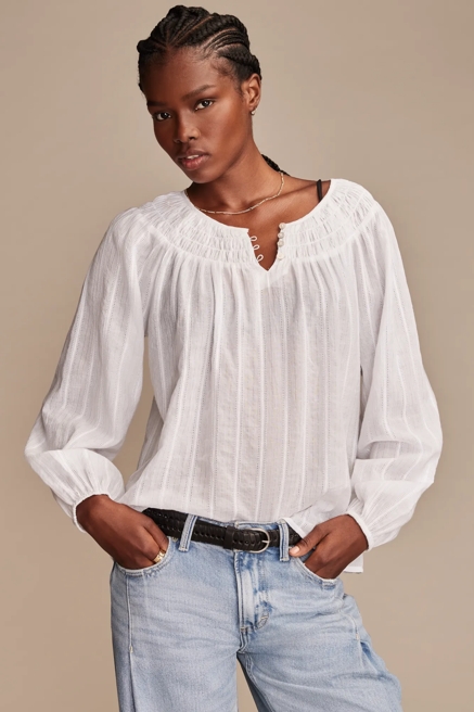 EASY SMOCKED BLOUSE, image 1