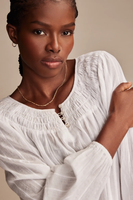 EASY SMOCKED BLOUSE, image 2