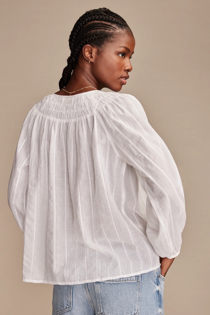 EASY SMOCKED BLOUSE, image 3