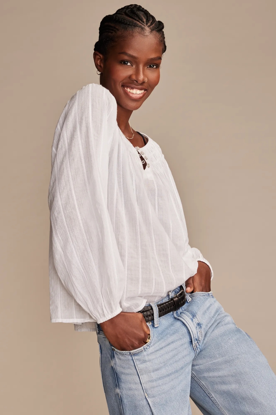 EASY SMOCKED BLOUSE, image 4