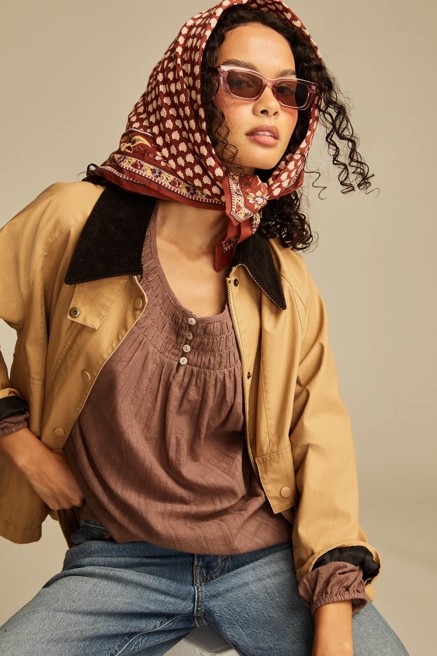 EASY SMOCKED BLOUSE, image 3