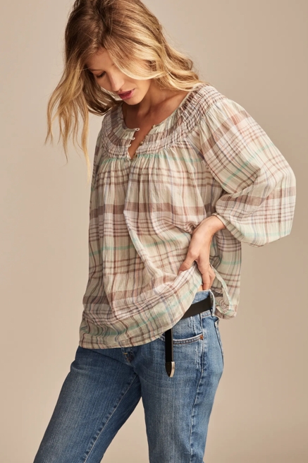 EASY SMOCKED BLOUSE, image 4