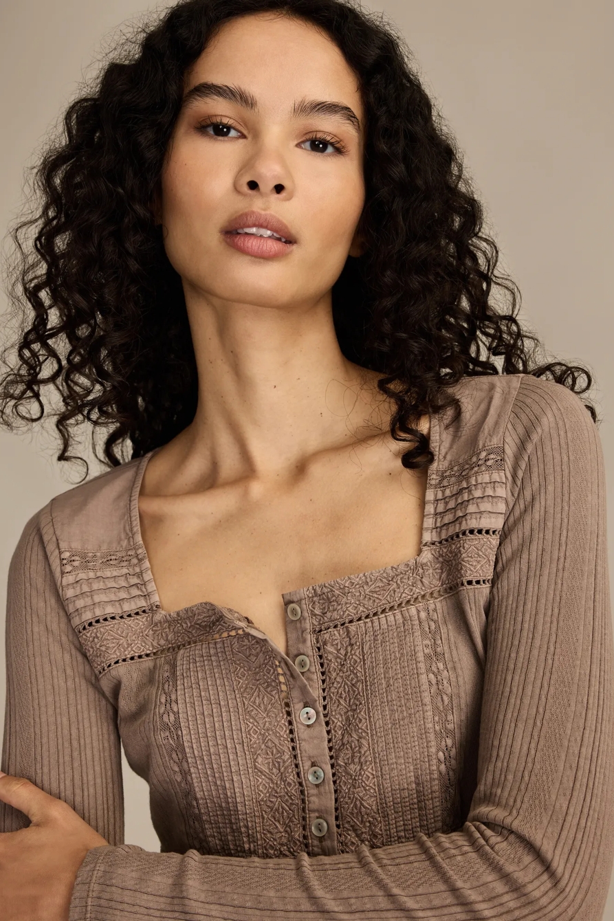 EMBROIDERED PEPLUM LONGSLEEVE, image 2