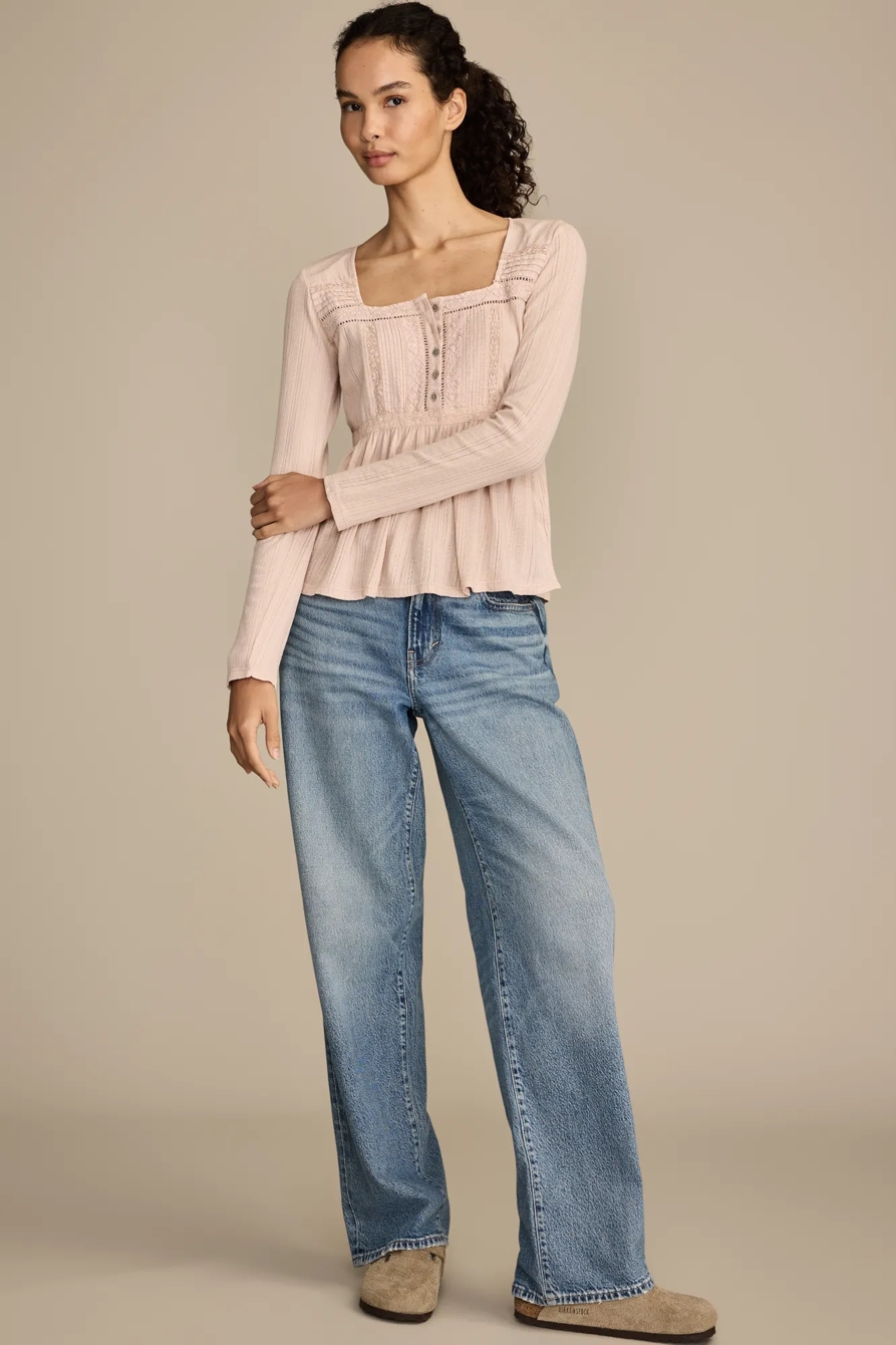 EMBROIDERED PEPLUM LONGSLEEVE, image 3