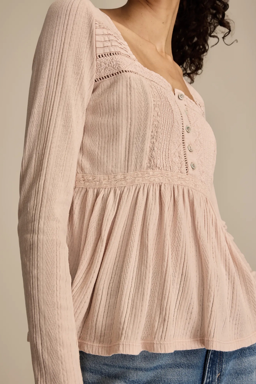 EMBROIDERED PEPLUM LONGSLEEVE, image 4