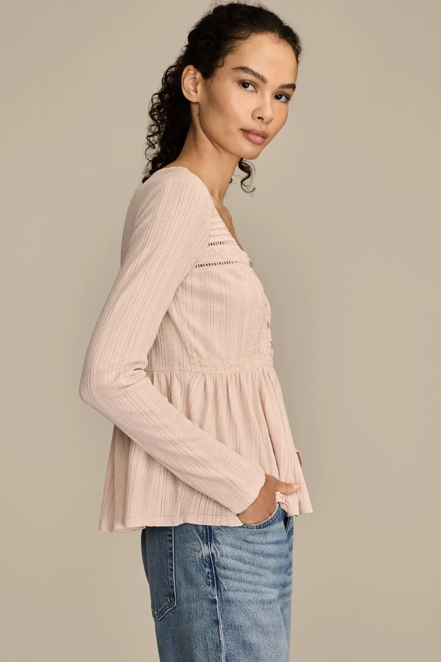 EMBROIDERED PEPLUM LONGSLEEVE, image 5