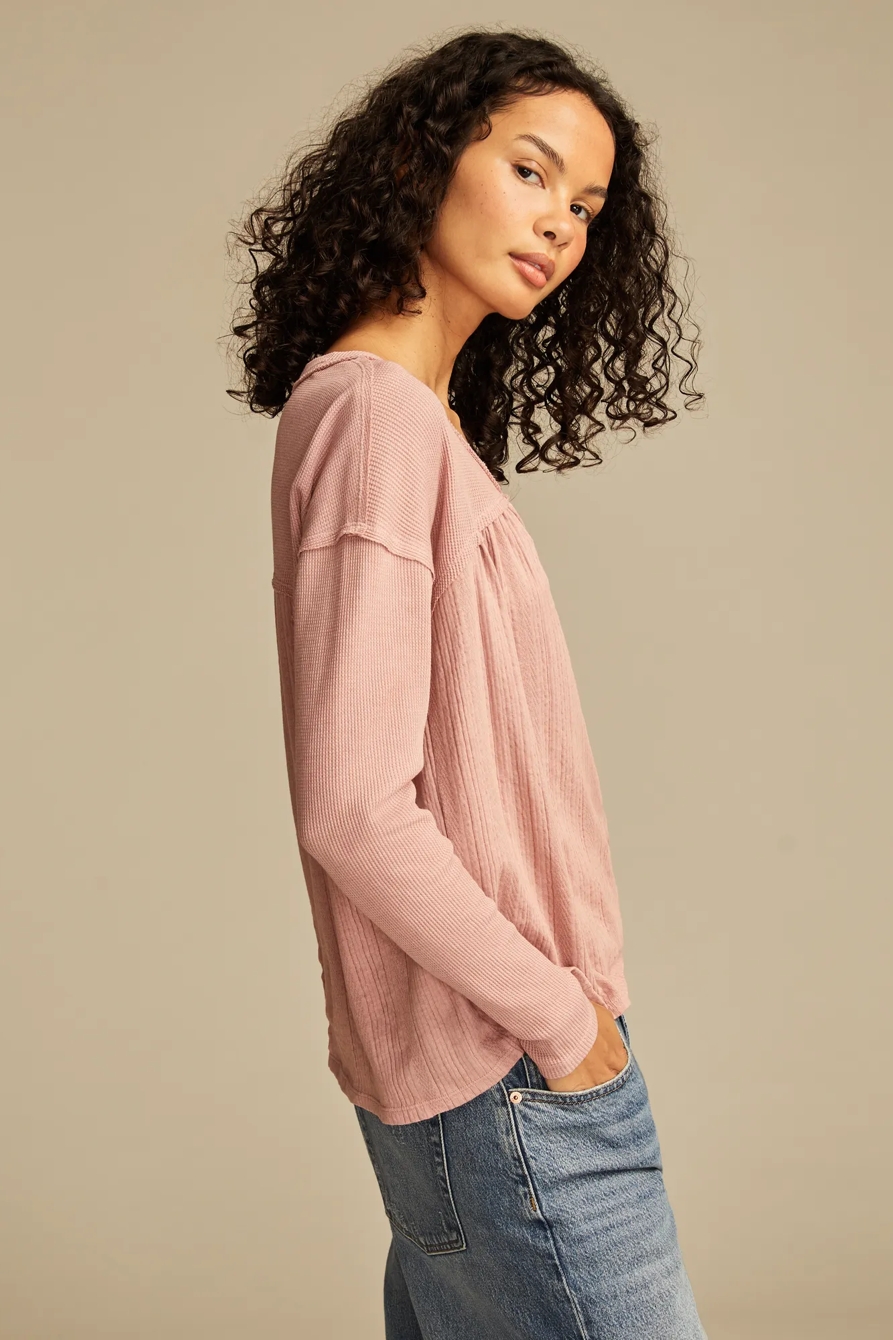 FABRIC MIX LONG SLEEVE TUNIC, image 3