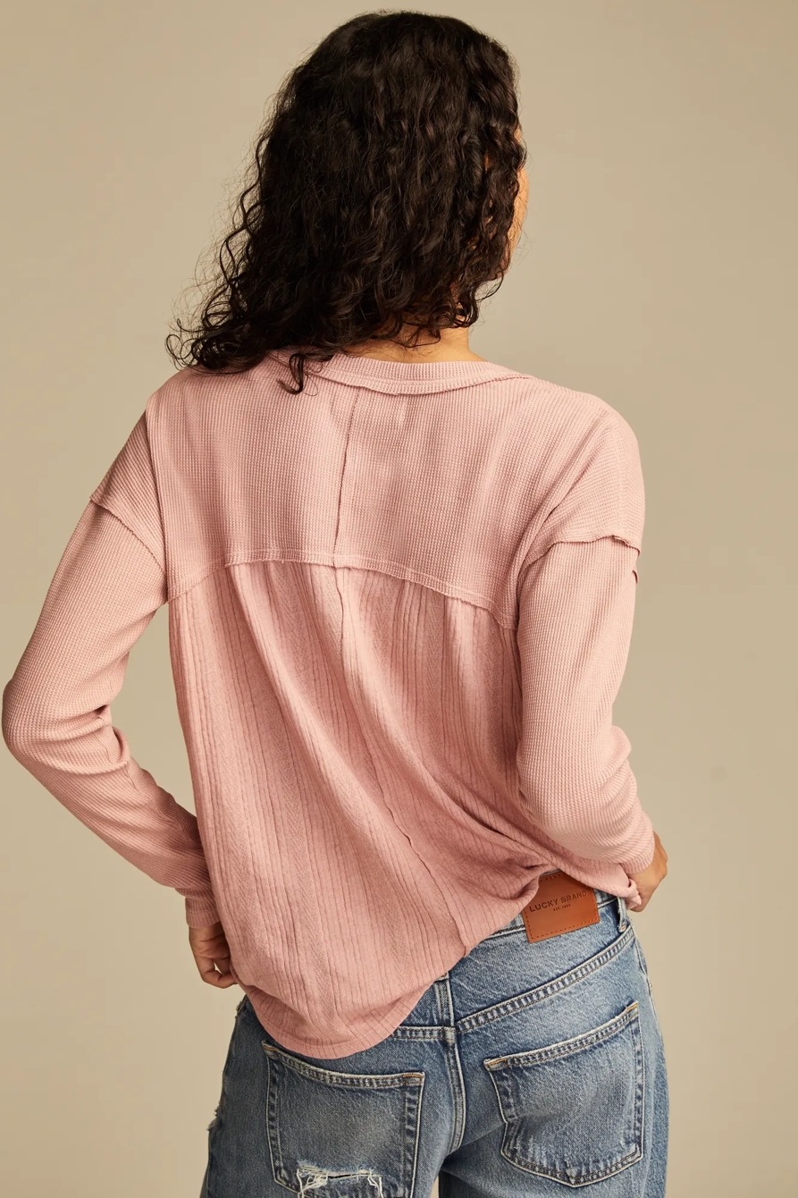 FABRIC MIX LONG SLEEVE TUNIC, image 4