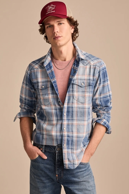 INDIGO WESTERN SHIRT, image 1