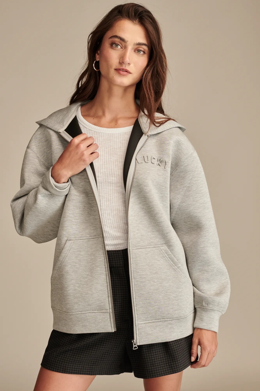 Womens Scuba Full Zip, image 3