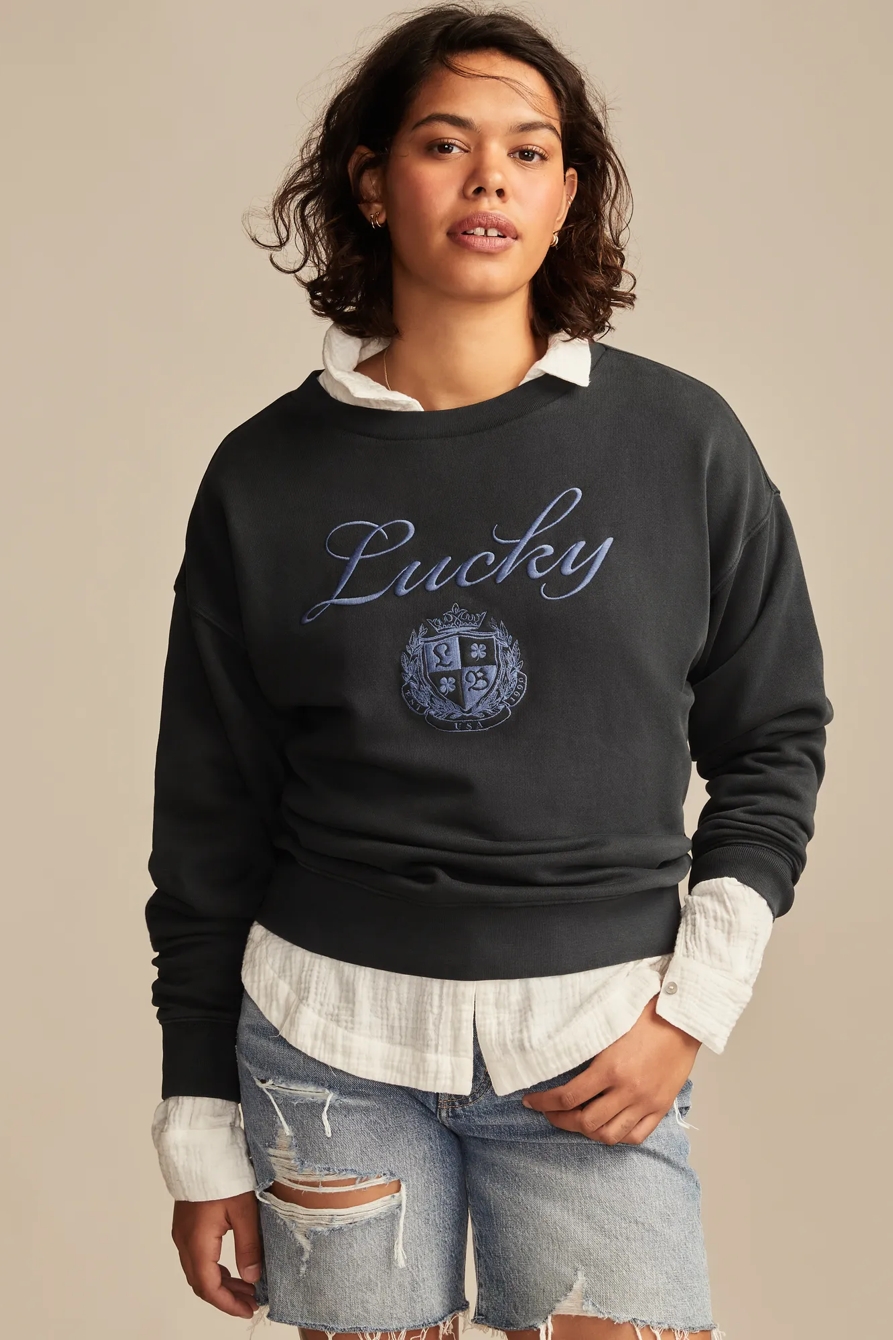 LUCKY LOGO CREW NECK SWEATSHIRT, image 2