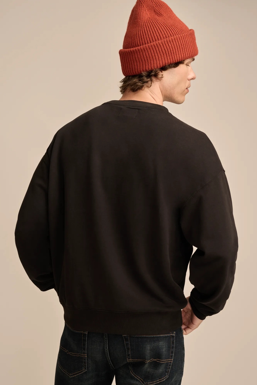 RELAXED FLEECE CREW SWEATSHIRT, image 5