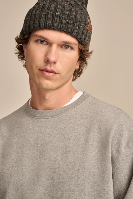 RELAXED FLEECE CREW SWEATSHIRT, image 2