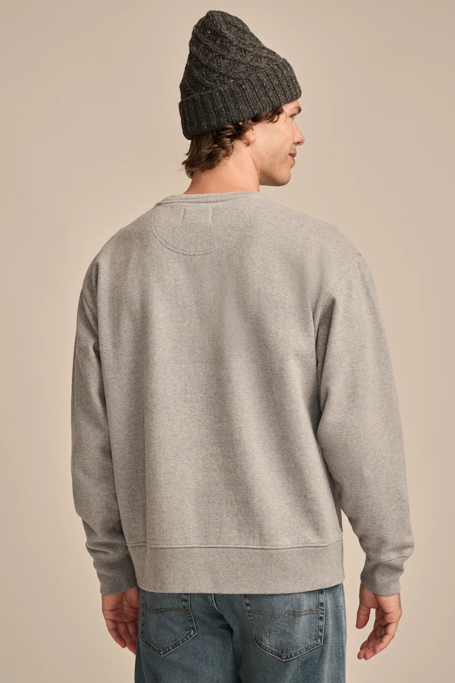 RELAXED FLEECE CREW SWEATSHIRT, image 5