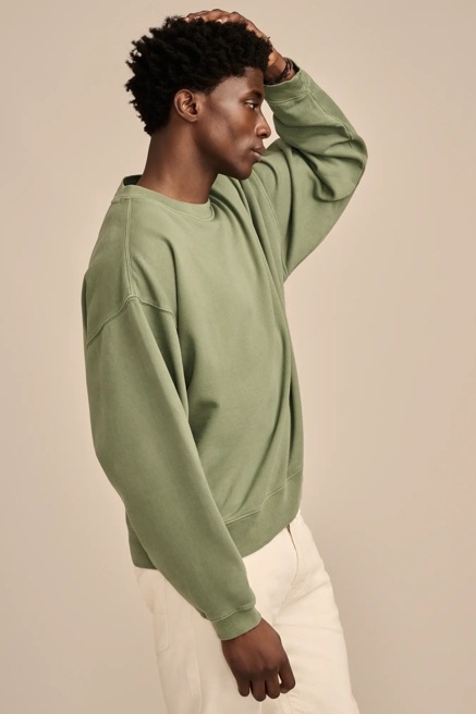 RELAXED FLEECE CREW SWEATSHIRT, image 3