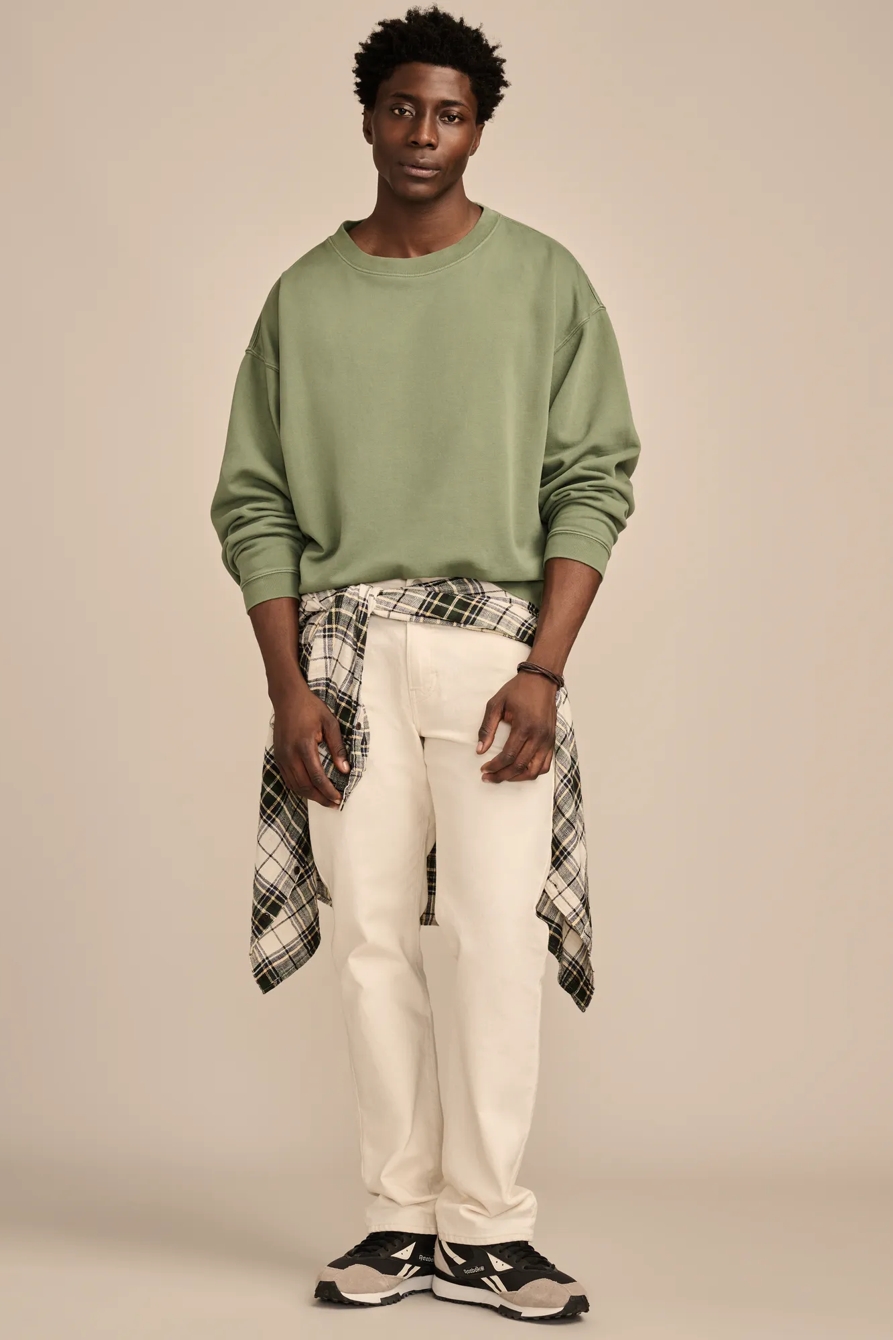 RELAXED FLEECE CREW SWEATSHIRT, image 5