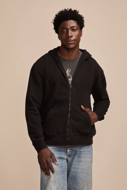 Men's Jacquard PlaidCloth Lightweight Zipper Hoodie