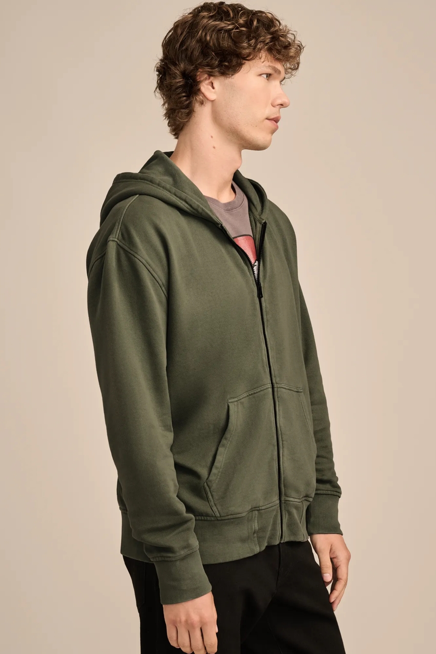 RELAXED FLEECE ZIP HOODIE, image 4