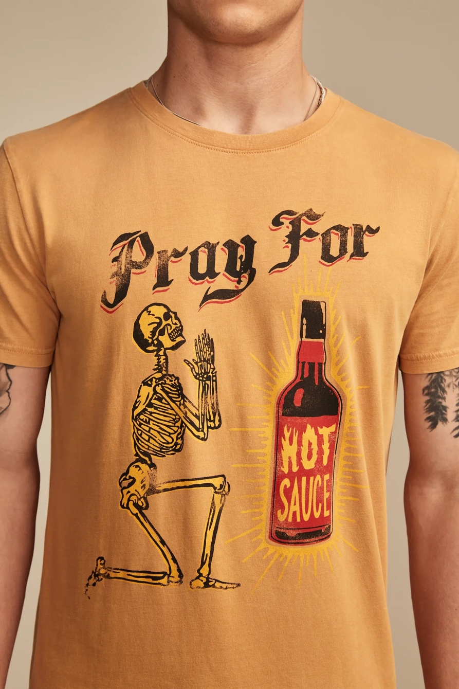 PRAY FOR HOT SAUCE TEE, image 2