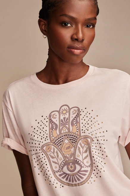 EMBELISHED HAMSA BOYFRIEND TEE, image 2