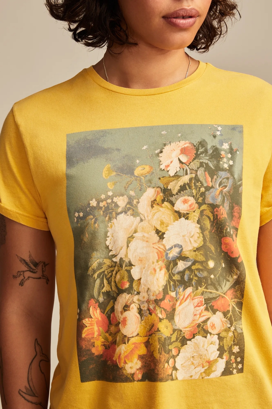FLORAL STILL LIFE BOYFRIEND TEE, image 3
