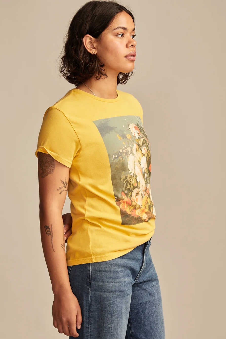 FLORAL STILL LIFE BOYFRIEND TEE, image 5