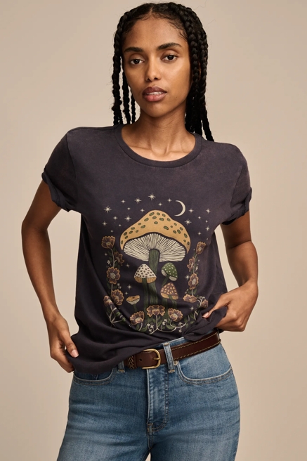 MUSHROOM FLORAL NIGHT CLASSIC CREW, image 1