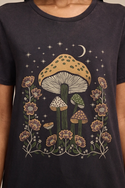 MUSHROOM FLORAL NIGHT CLASSIC CREW, image 2