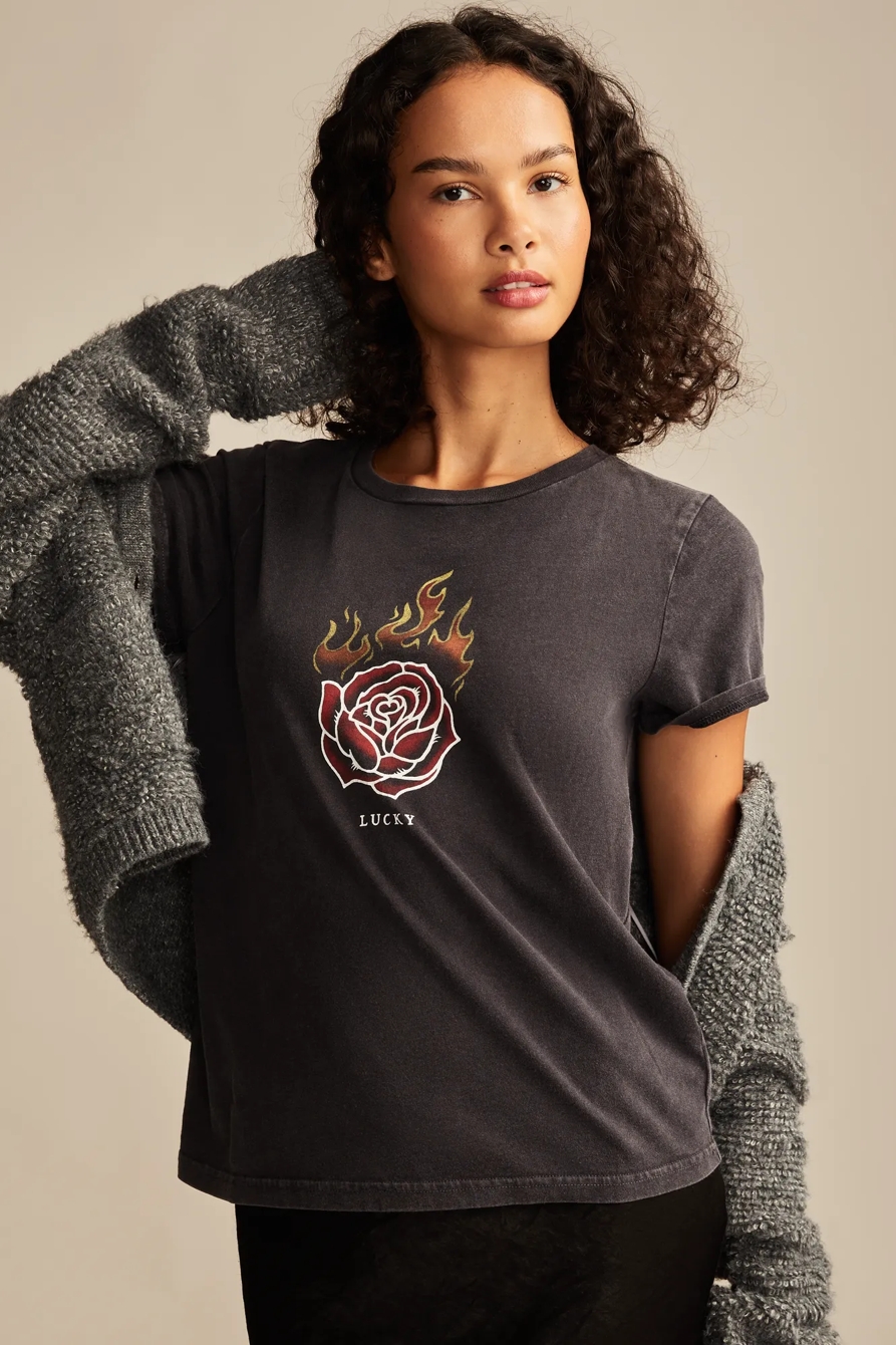 LUCKY FIRE ROSE CLASSIC CREW, image 2