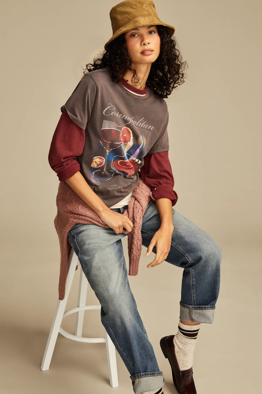 COSMOPOLITAIN BOYFRIEND TEE, image 3