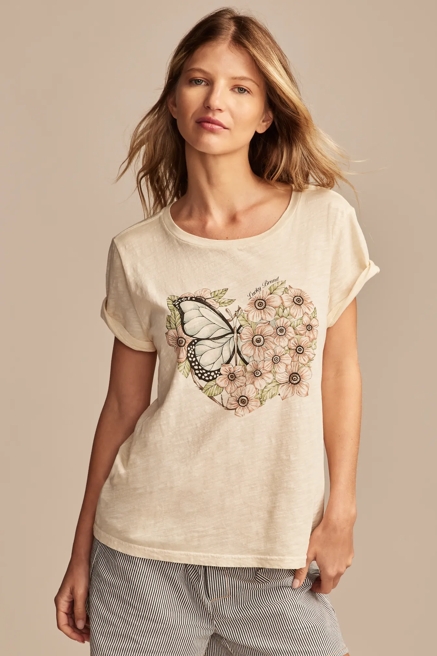 BUTTERFLY HEART CLASSIC CREW, image 1