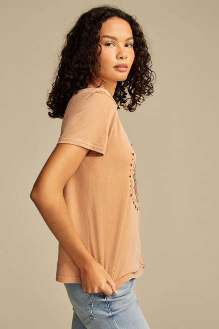 STUDDED SUN FLORAL CLASSIC CREW, image 3