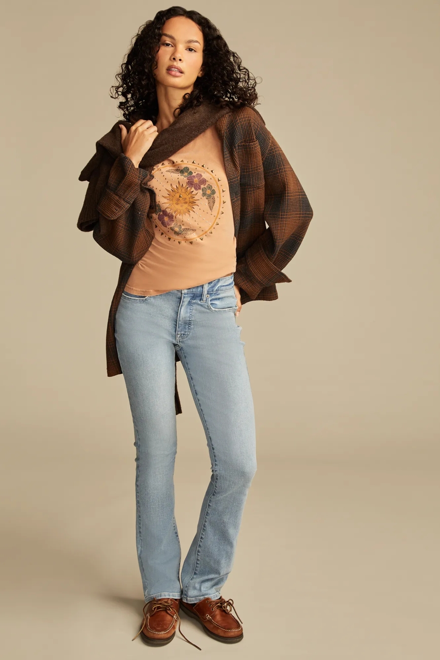 STUDDED SUN FLORAL CLASSIC CREW, image 5