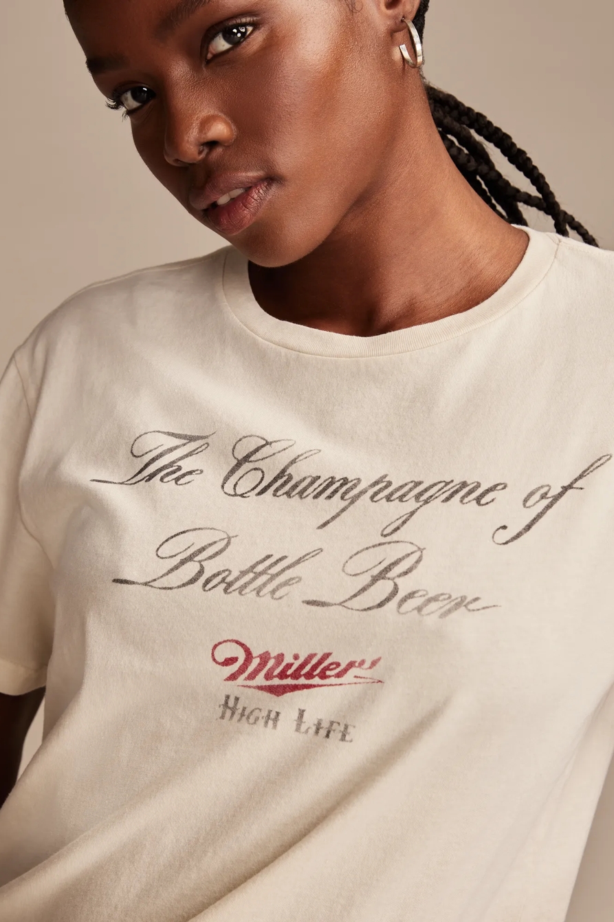 MILLER CHAMPAGNE OF BEER BOYFRIEND TEE, image 2