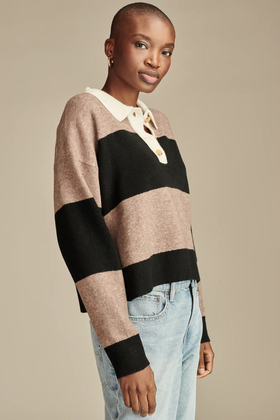 CLOUD SOFT RUGBY POLO SWEATER, image 3