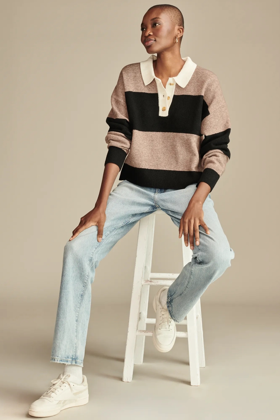 CLOUD SOFT RUGBY POLO SWEATER, image 4