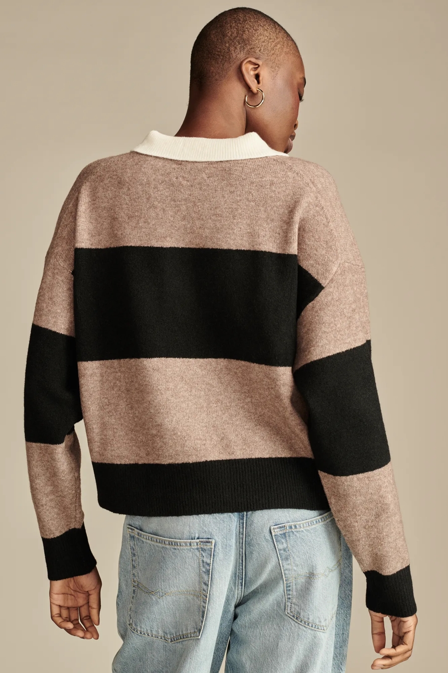 CLOUD SOFT RUGBY POLO SWEATER | Lucky Brand