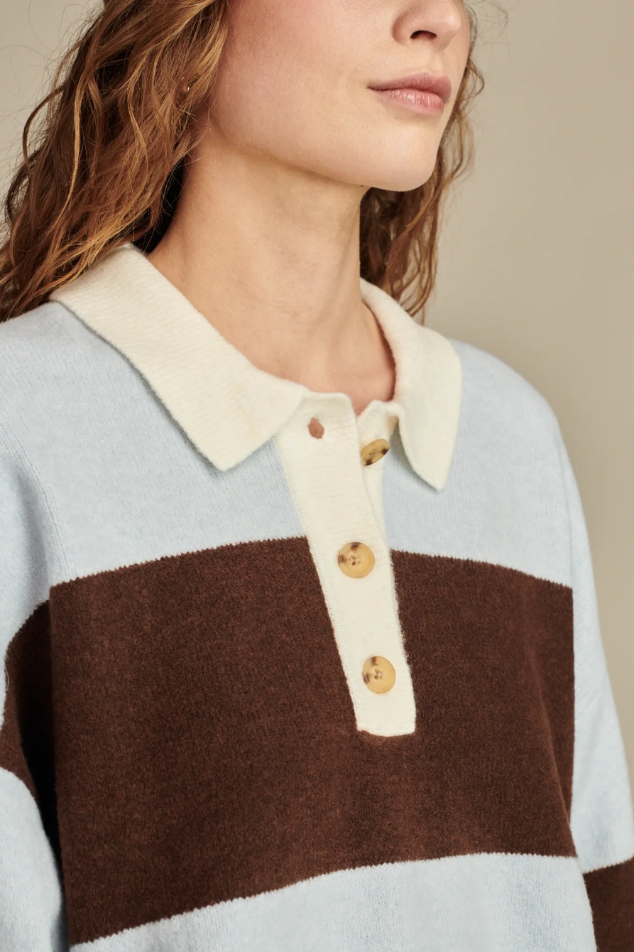 CLOUD SOFT RUGBY POLO SWEATER, image 2