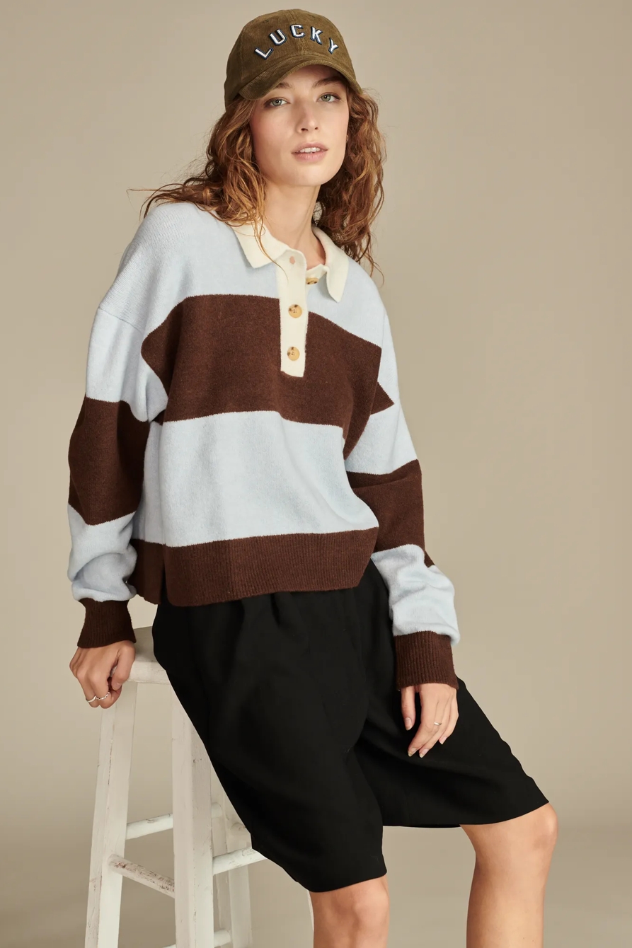 CLOUD SOFT RUGBY POLO SWEATER, image 5
