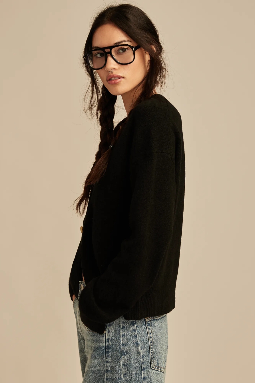 CLOUDSOFT CREW NECK CARDIGAN, image 4