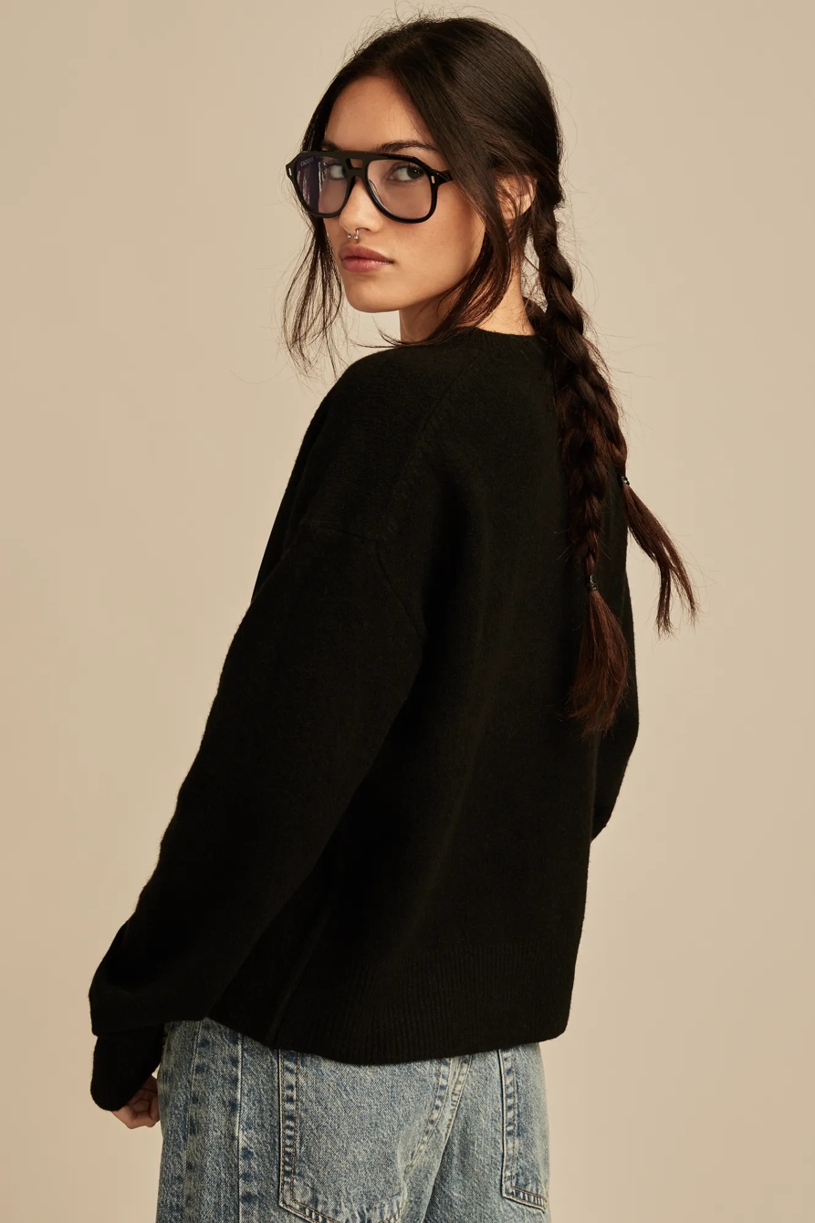 CLOUDSOFT CREW NECK CARDIGAN, image 5