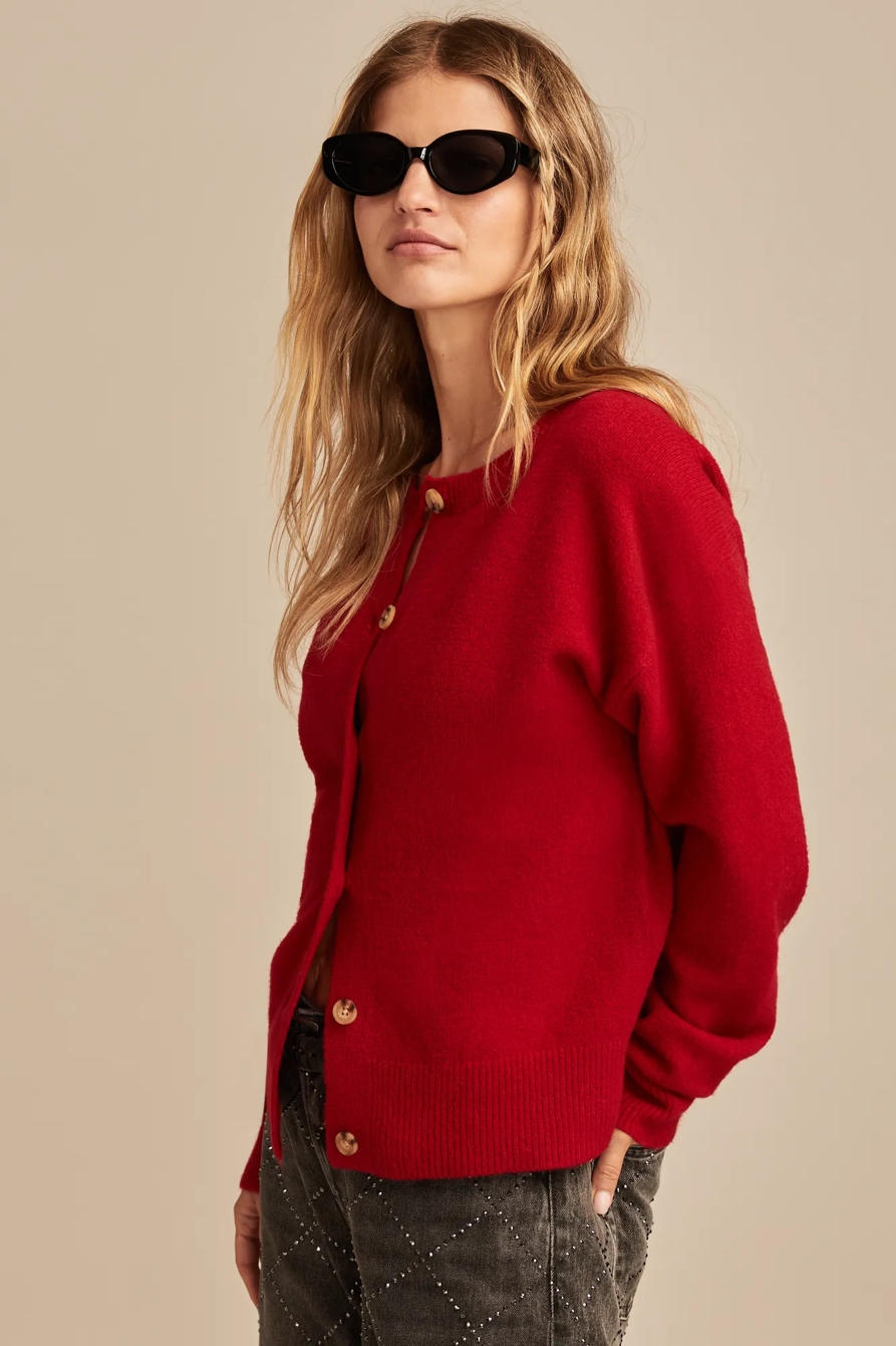 CLOUDSOFT CREW NECK CARDIGAN, image 3