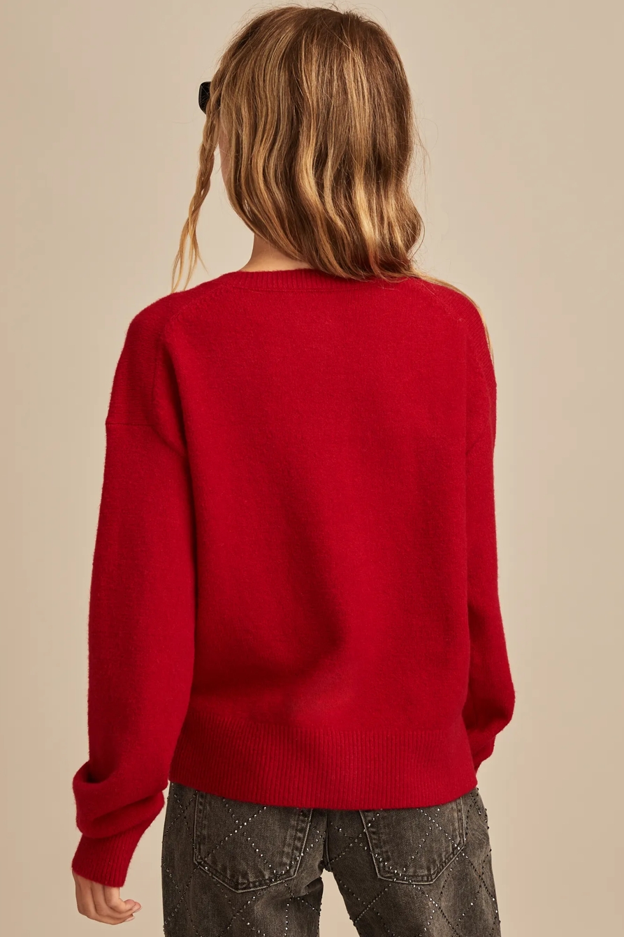 CLOUDSOFT CREW NECK CARDIGAN, image 4