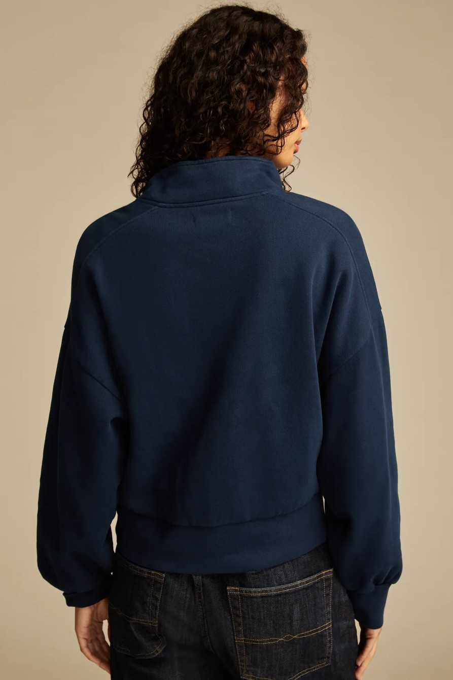 HALF ZIP LUCKY FLEECE SWEATSHIRT, image 4