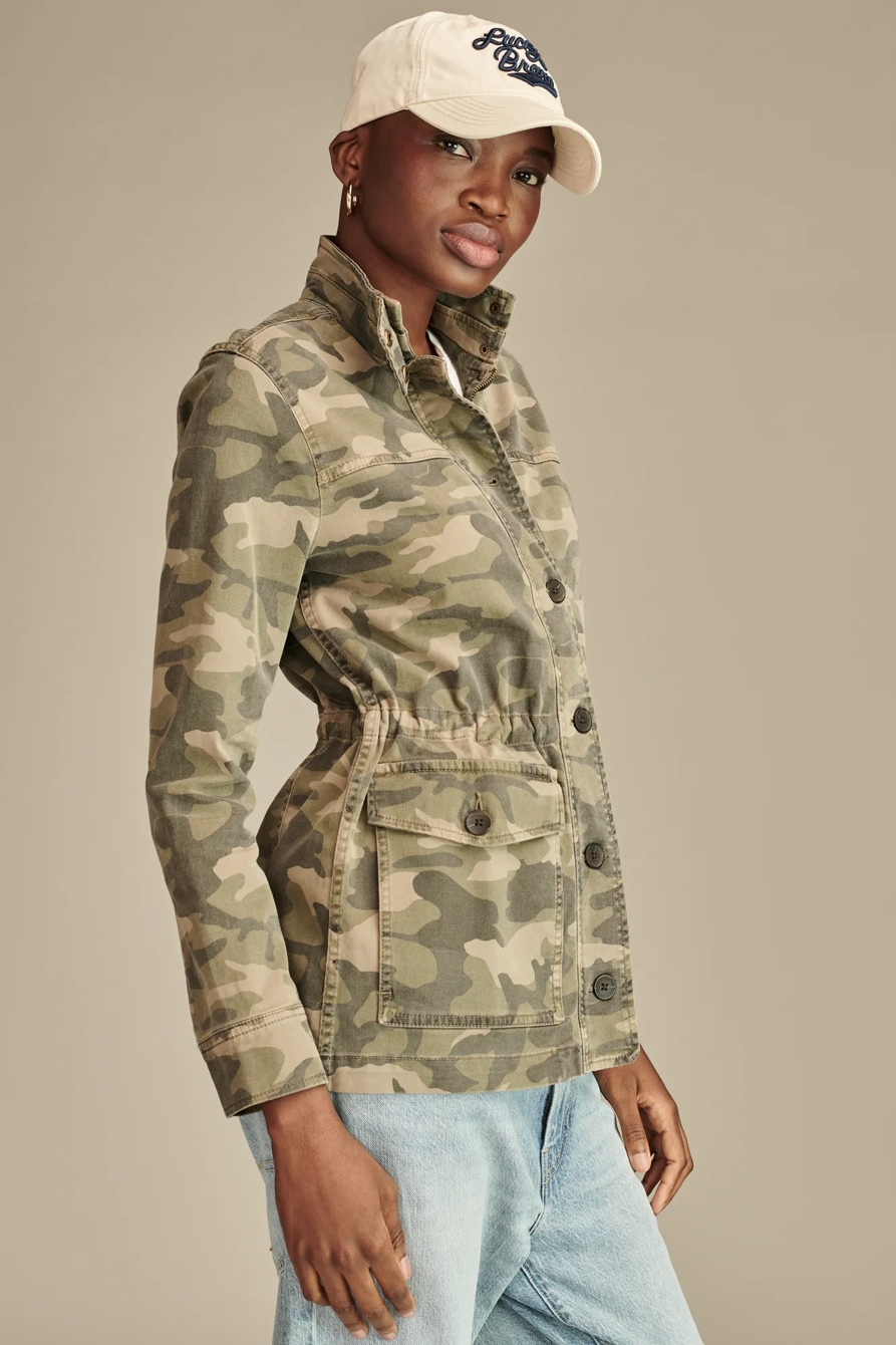 CAMO PRINTED UTILTIY JACKET, image 4