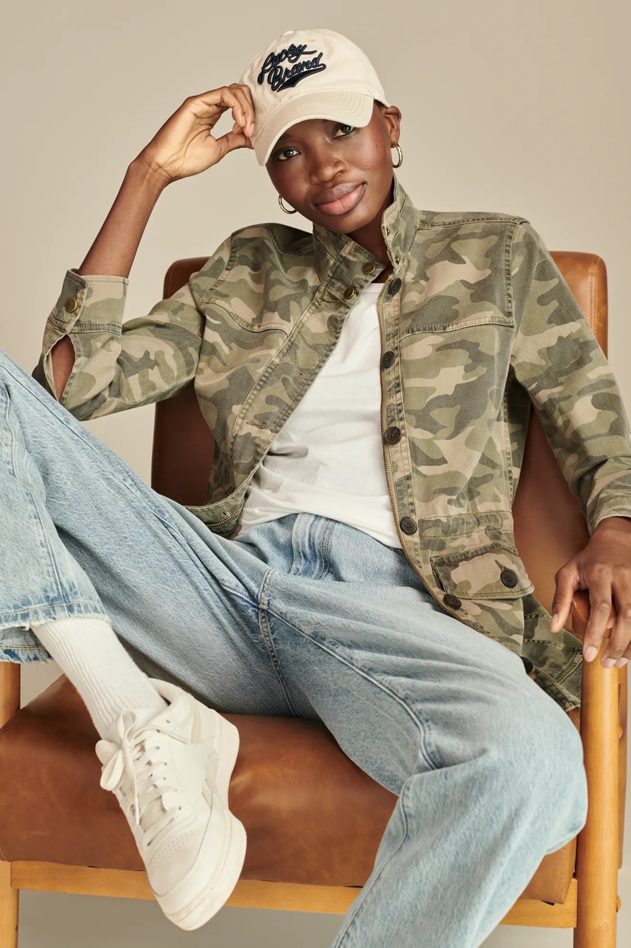 CAMO PRINTED UTILTIY JACKET, image 6