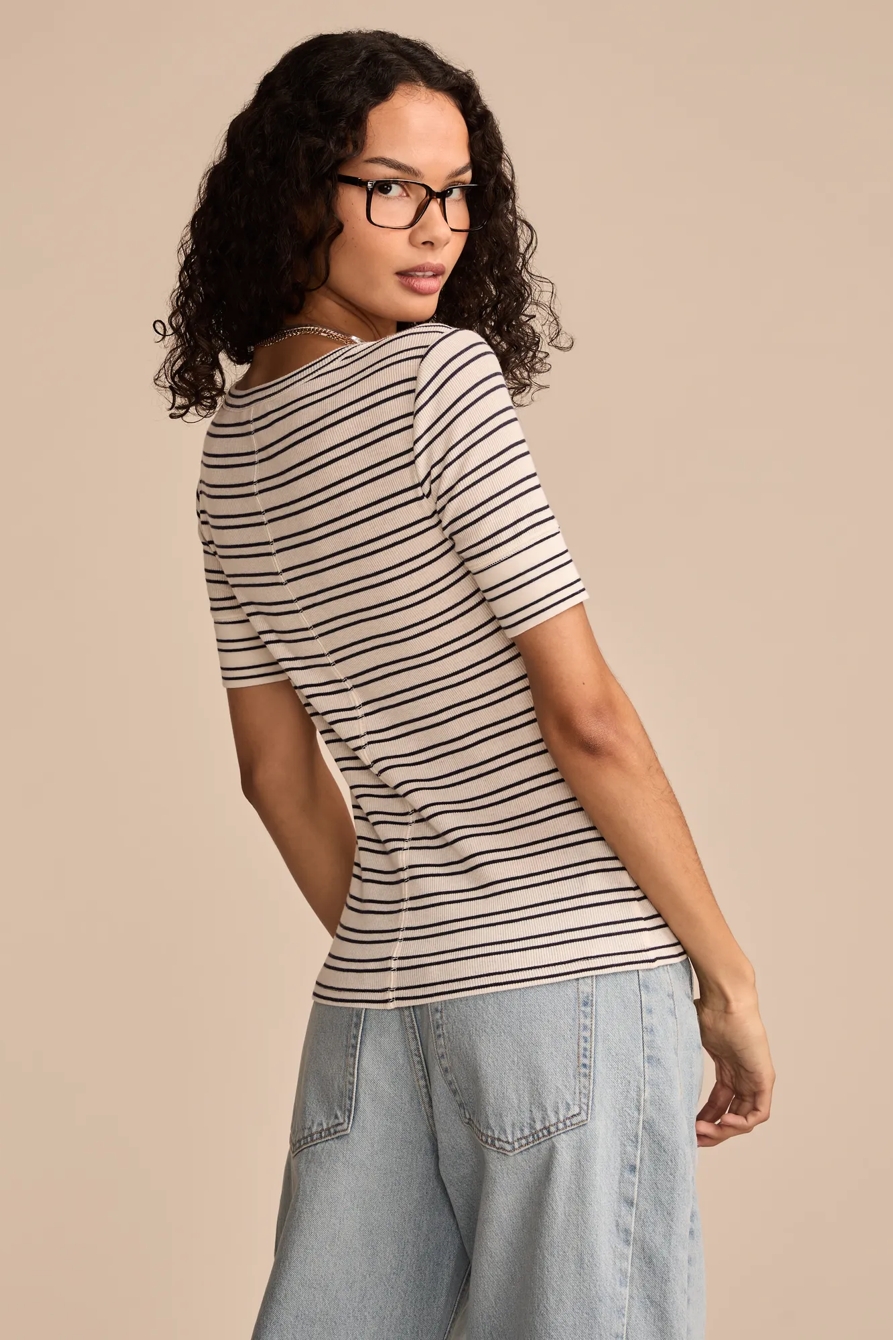 RIBBED HENLEY TEE, image 4