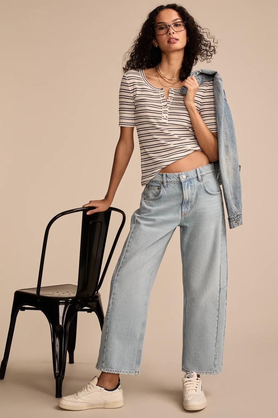 RIBBED HENLEY TEE, image 5
