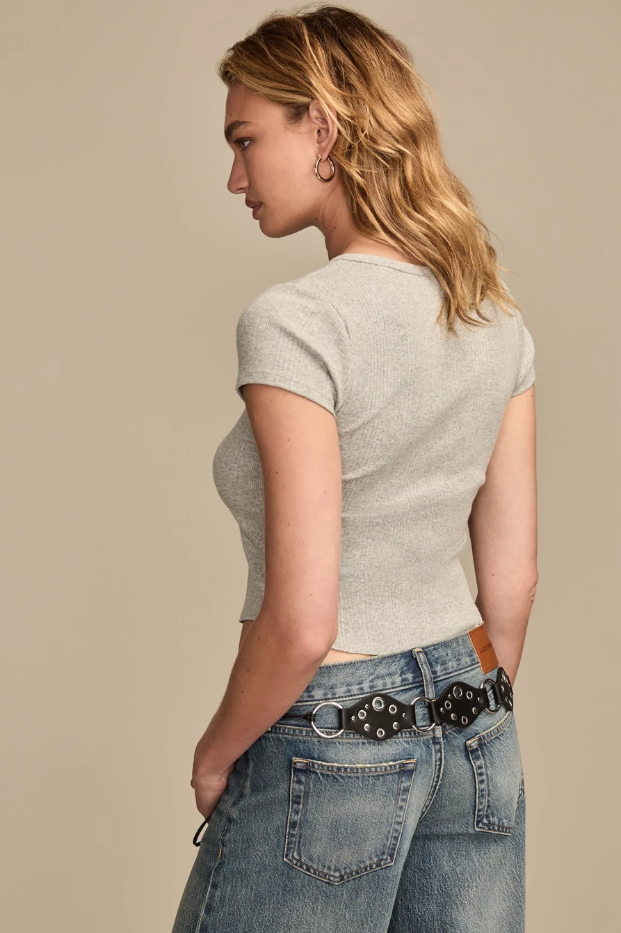 SHORT SLEEVE HENLEY, image 4