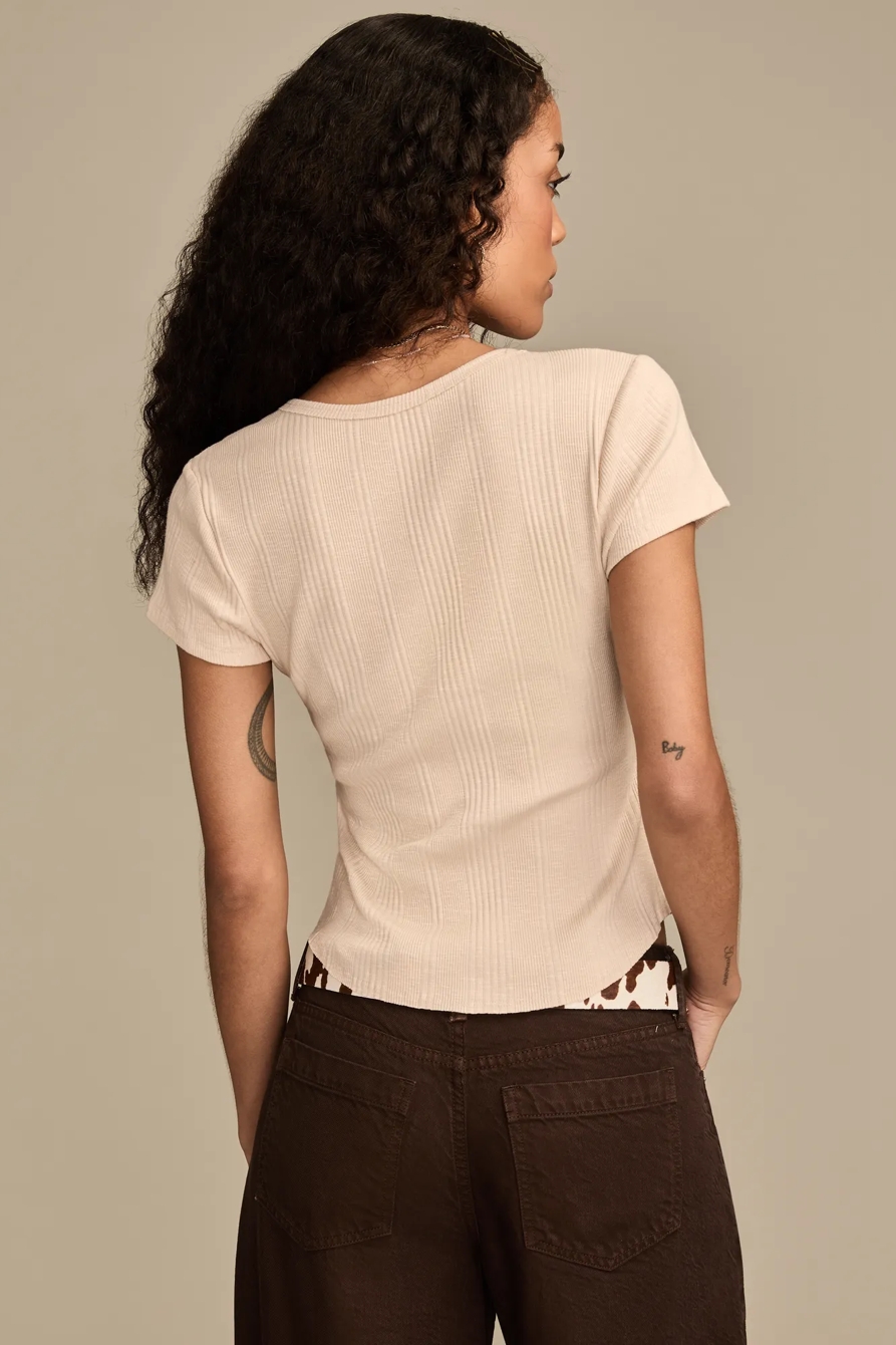 SHORT SLEEVE HENLEY, image 3